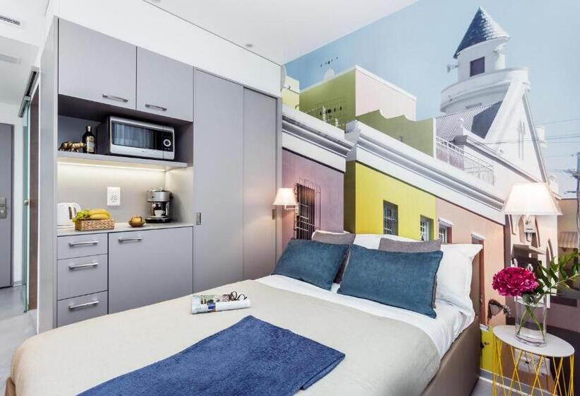 テラス付きシングルルーム, VISIONAPARTMENTS Hôtel de Famille