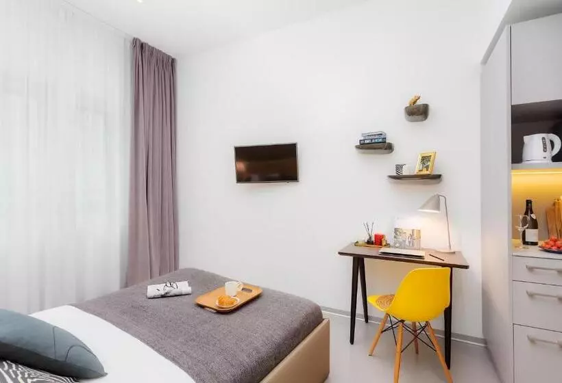 テラス付きスタンダードワンルーム, VISIONAPARTMENTS Hôtel de Famille