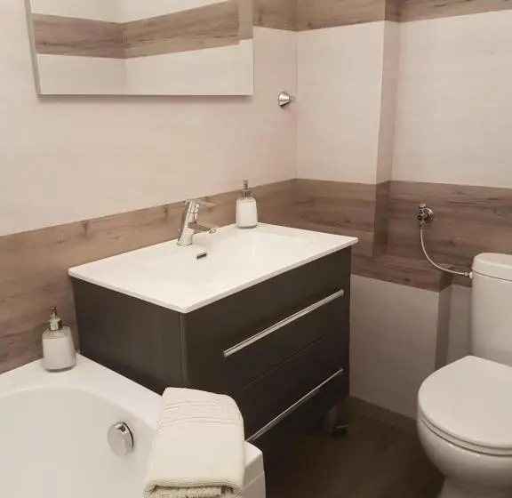 １ベッドルームのスーペリアアパートメント, Tópart Apartman