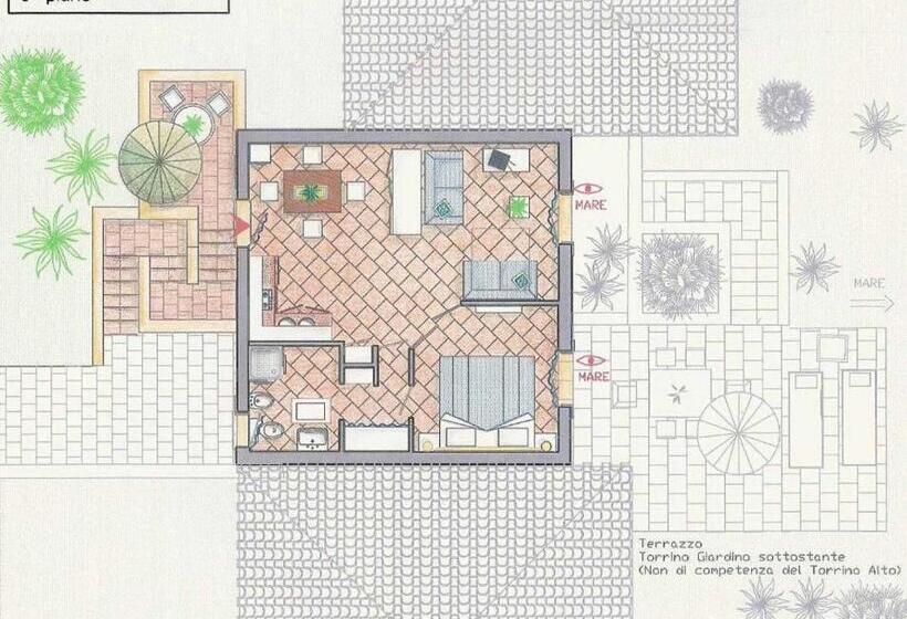 Апартаменты 1 Спальня с Балконом, Rocca Ruja Vip