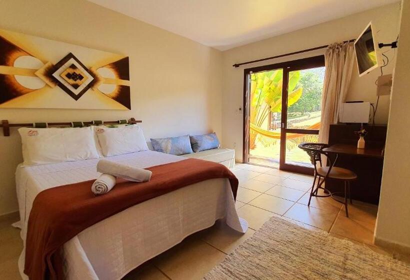 キングサイズベッドのデラックススイート, Pousada Paraíso Gaia