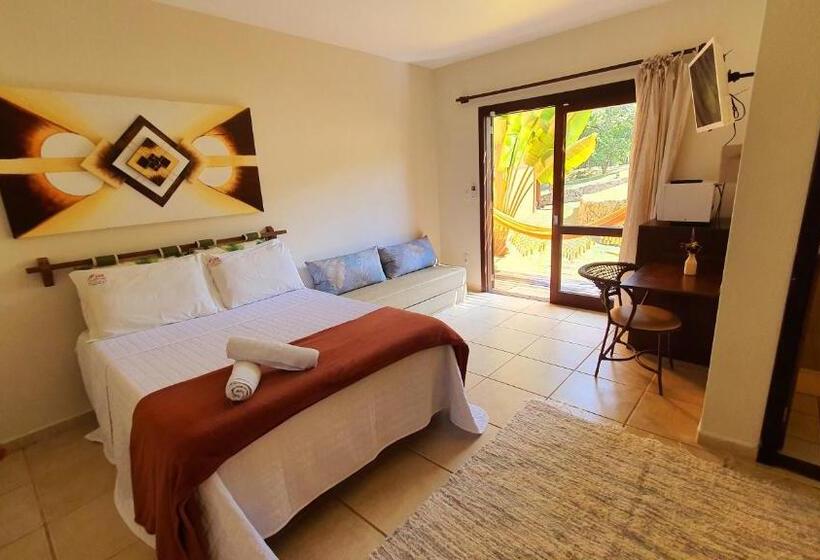 キングサイズベッドのデラックススイート, Pousada Paraíso Gaia