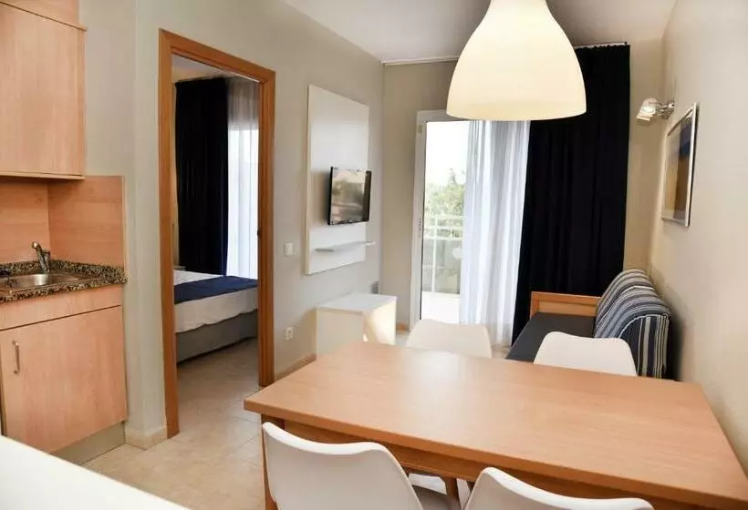 آپارتمان 1 خوابه با چشم‌انداز استخر, Aparthotel Sunclub Salou