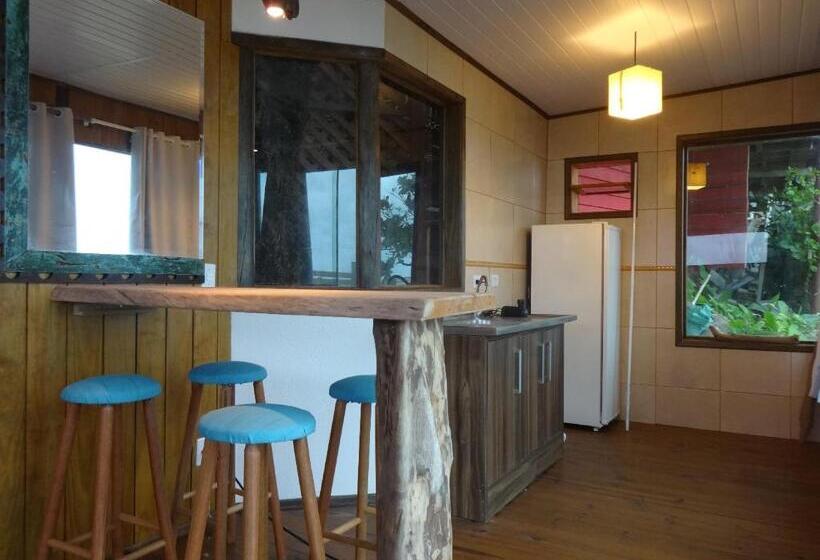 带海景的标准工作室, Pousada La Luna   Frente Mar