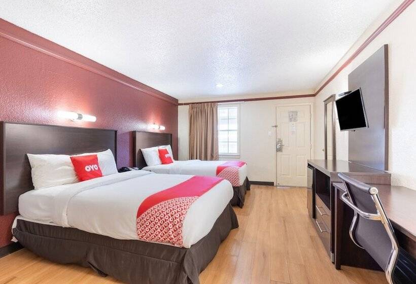 带2个双人床的标准工作室, Red Roof Inn Tulsa Airport