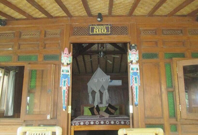 בונגלו סטנדרט עם נוף לגינה, Green Paddy Hostel & Villa