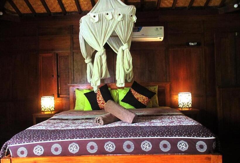 בונגלו סטנדרט עם נוף לגינה, Green Paddy Hostel & Villa