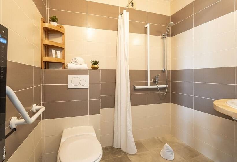 适合残疾人使用的标准间, Hôtel Restaurant Le Clos Fleuri