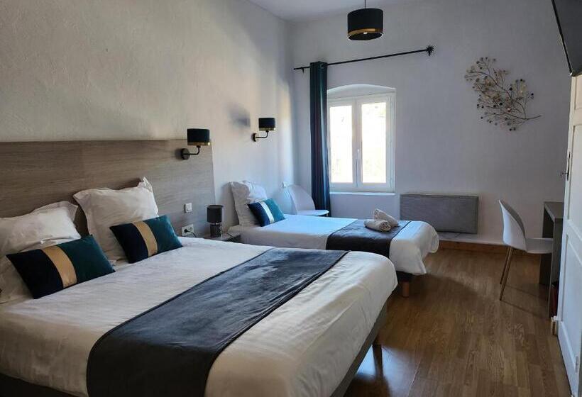 带景观的三人标准房间, Des Négociants