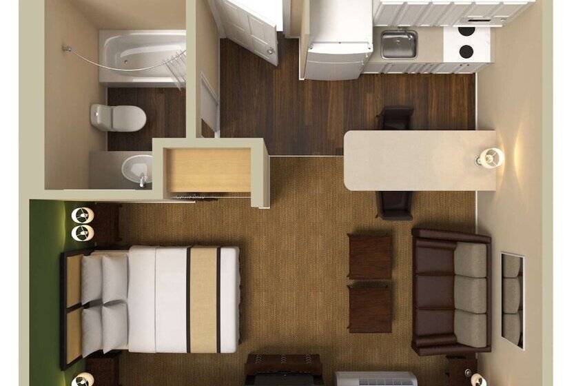 디럭스 스튜디오, Extended Stay America Select Suites   Jacksonville Salisbury Rd Southpoint