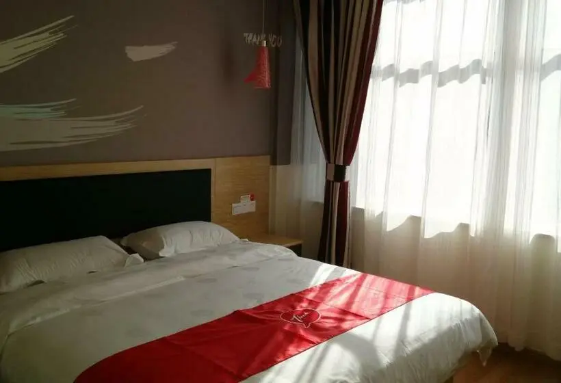 スーペリアールーム, Thank Inn Chain Hotel Jiangxi Fuzhou Linchuan District Laowuhuang Palace Bus Station
