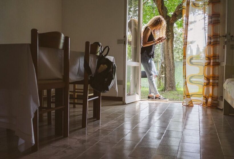 מיטה בחדר מעונות עם מקלחת משותפת, Tuscany Working Hostel