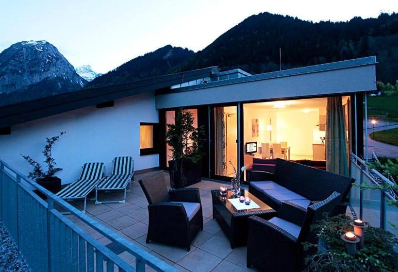 شقة غرفتين نوم مزودة بتراس, Bergkristall