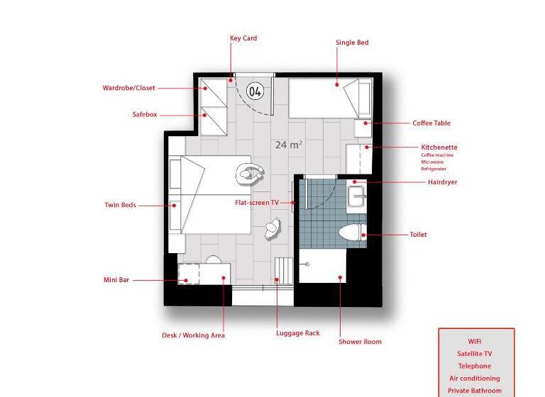 اتاق استاندارد سه نفره, Chios City Inn