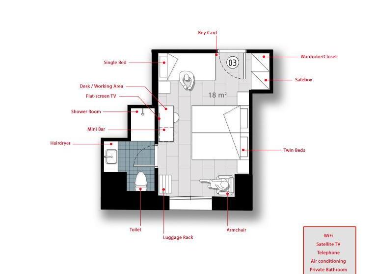 اتاق استاندارد سه نفره, Chios City Inn