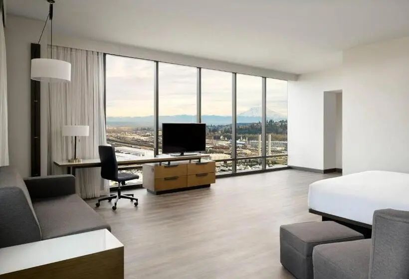 キングサイズベッドのエクゼクティブ, Marriott Tacoma Downtown