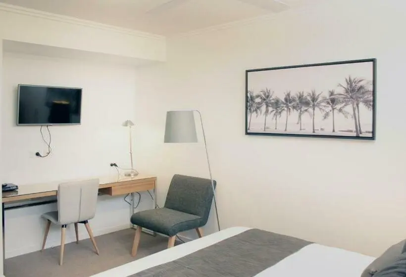 キングサイドベッドのスタンダードワンルーム, Pacific Sands Apartments Mackay