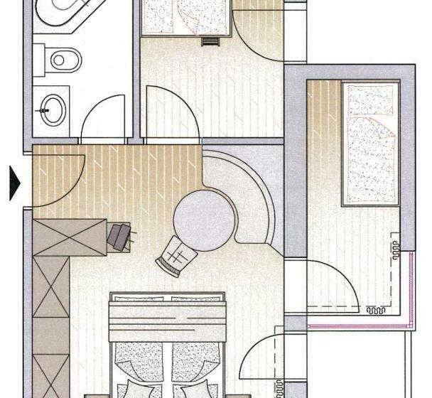 סוויטת 2 חדרי שינה, Familienhotel Trebesingerhof