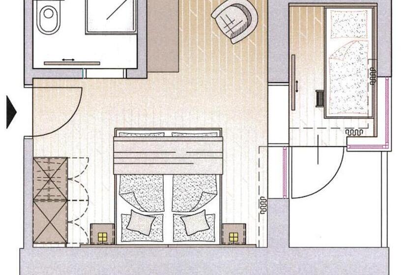 חדר סטנדרט, Familienhotel Trebesingerhof