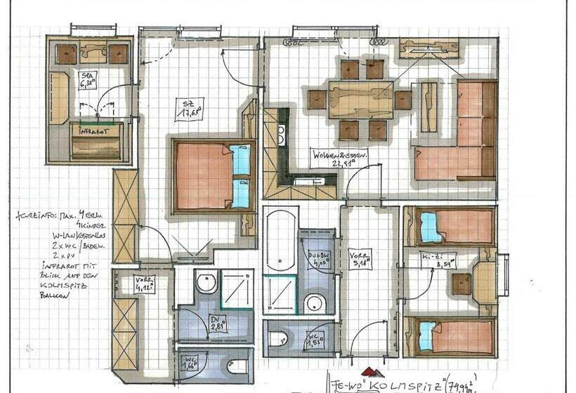 شقة غرفة نوم واحدة مزودة بشُرفة, Allesbauer   Familie Preis