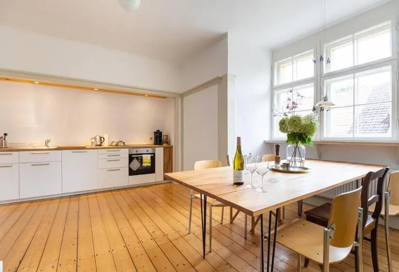 庭の見える1ベッドルームアパートメント, Kavaliershaus Krumke Gästehaus Im Schlosspark Schlüsselbox Kein Tv