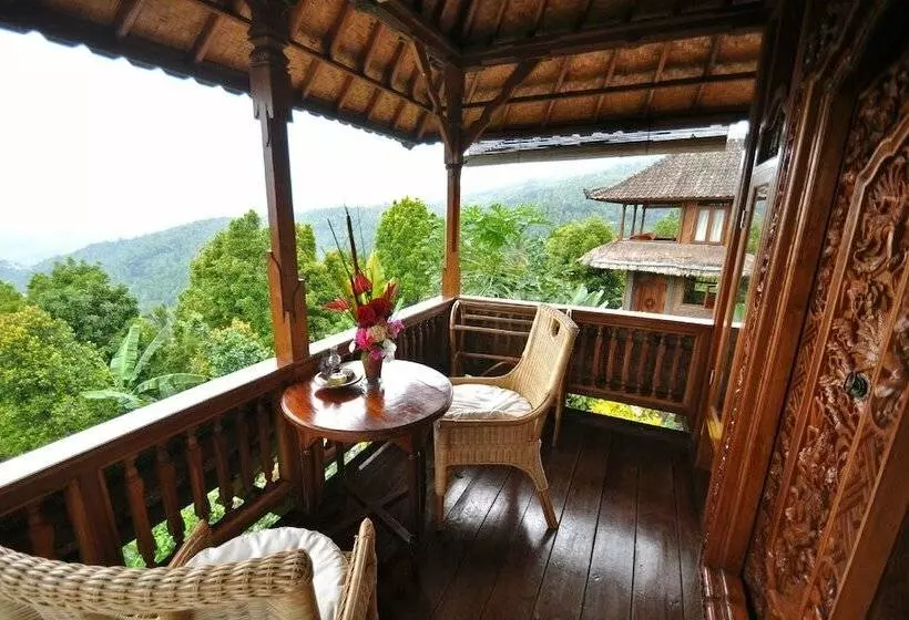 Villa 1 Makuuhuone, Puri Lumbung Cottages Restaurant & Spa Munduk