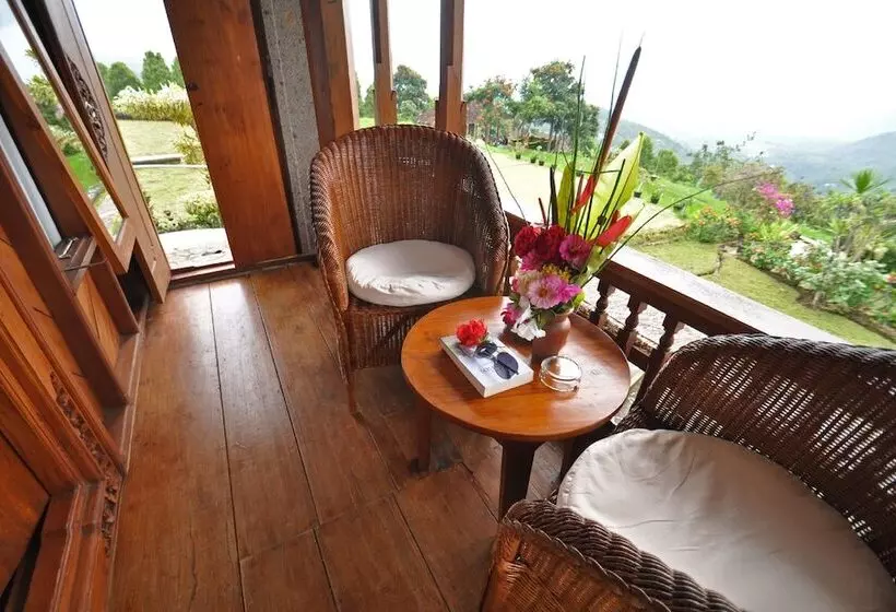 Villa 1 Makuuhuone, Puri Lumbung Cottages Restaurant & Spa Munduk