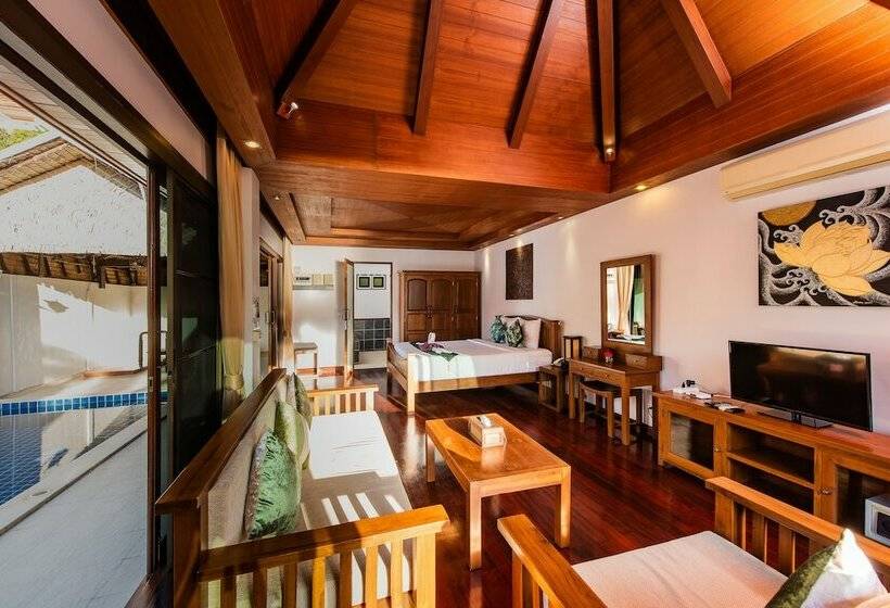 فيلا غرفة نوم واحدة مطلّة علي البحر, Soul Villas By The Beach  Phuket