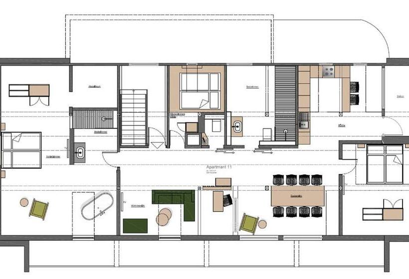 Апартаменты Пентхаус 1 Спальня, Berg Und Tal Hotel & Apartments