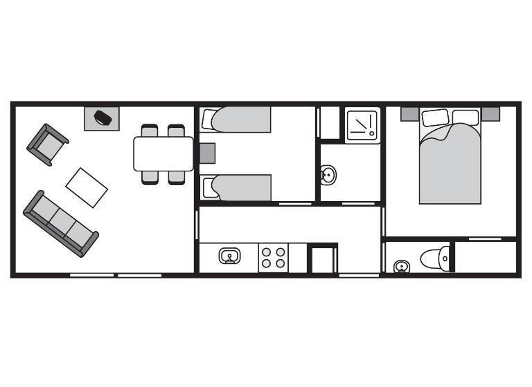 شقة غرفتين, Landal Het Land Van Bartje