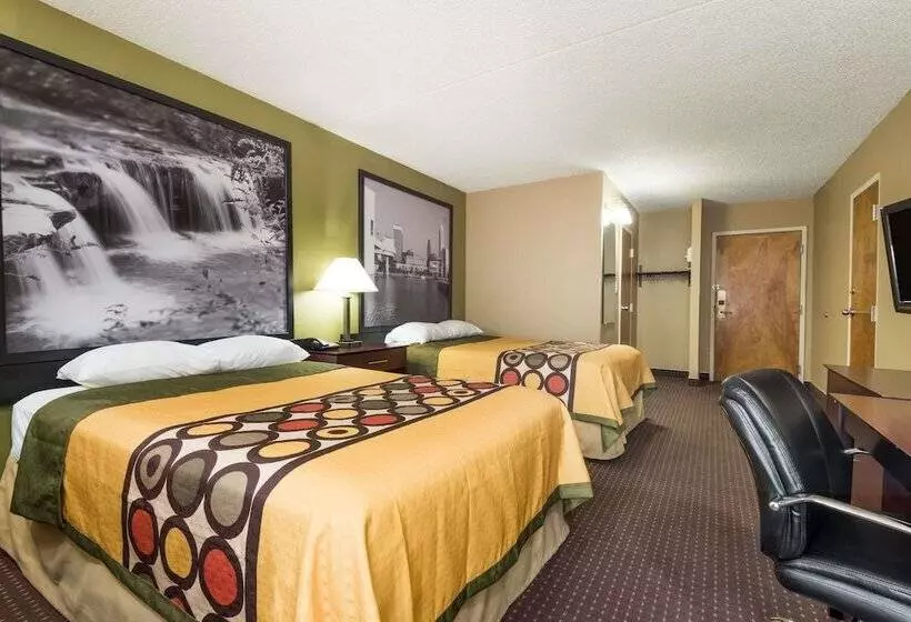 ２ダブルベッドのスタンダードルーム, Super 8 By Wyndham Miamisburg Dayton S Area Oh