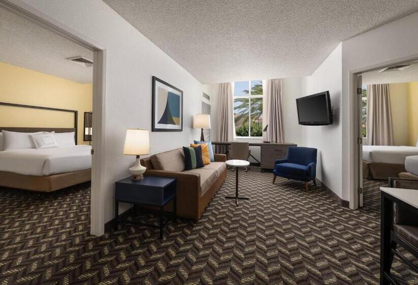 Люкс Семейный 2 Спальни, Residence Inn By Marriott Anaheim Resort Area/garden Grove