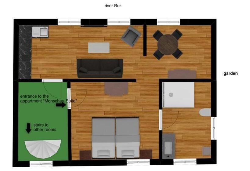 침실 1개 아파트, Haus Stehlings