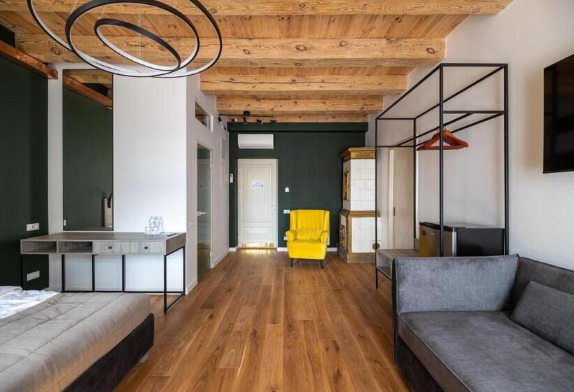 اتاق استاندارد با چشمانداز شهر, Oysters & Bubbles Gastro Hotel. Rynok Square