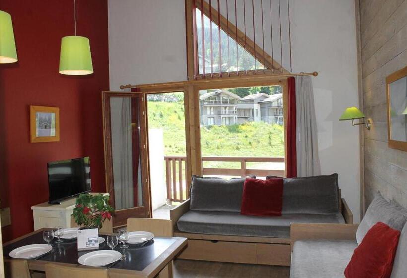 آپارتمان 1 خوابه, Résidence Christiana 408 Clés Blanches Courchevel