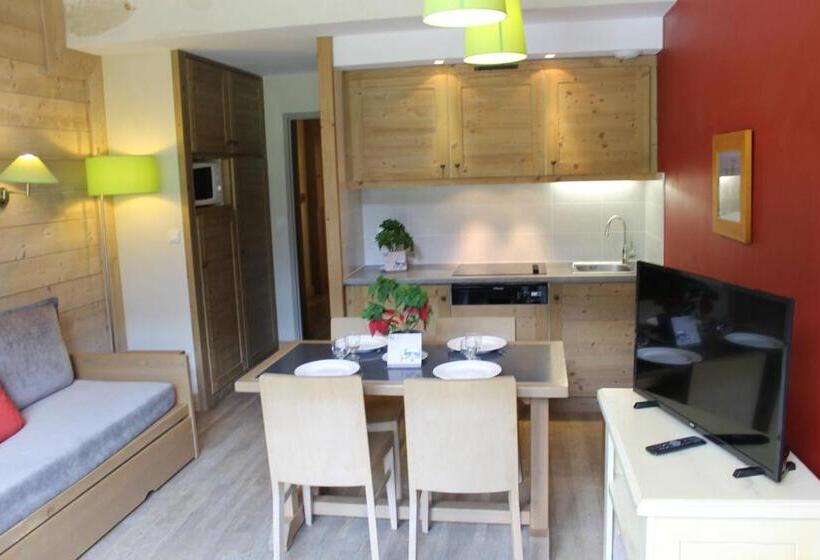 آپارتمان 1 خوابه, Résidence Christiana 408 Clés Blanches Courchevel