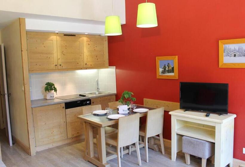 آپارتمان 1 خوابه, Résidence Christiana 408 Clés Blanches Courchevel