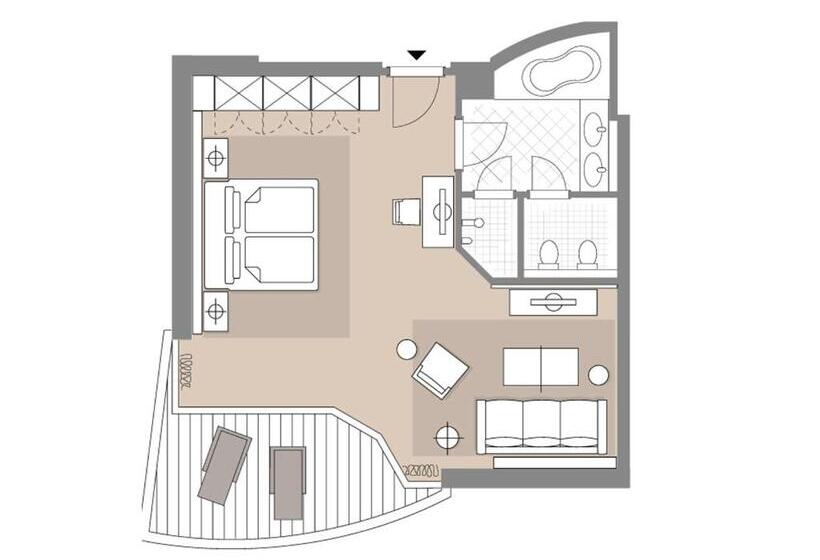 סוויטת ג'וניור םע נוף, Althoff Seehotel überfahrt