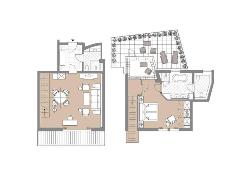 סוויטת דופלקס, Althoff Seehotel überfahrt