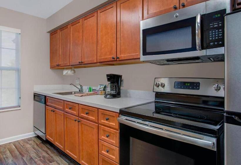 带2个卧室的套房, Towneplace Suites Knoxville Cedar Bluff