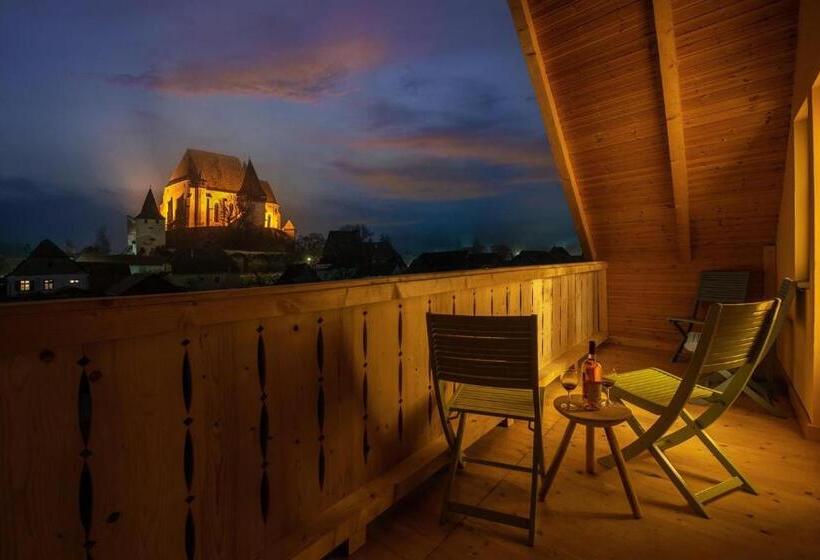 חדר סטנדרט לשלושה עם מרפסת, Casa Eva Wagner   Biertan