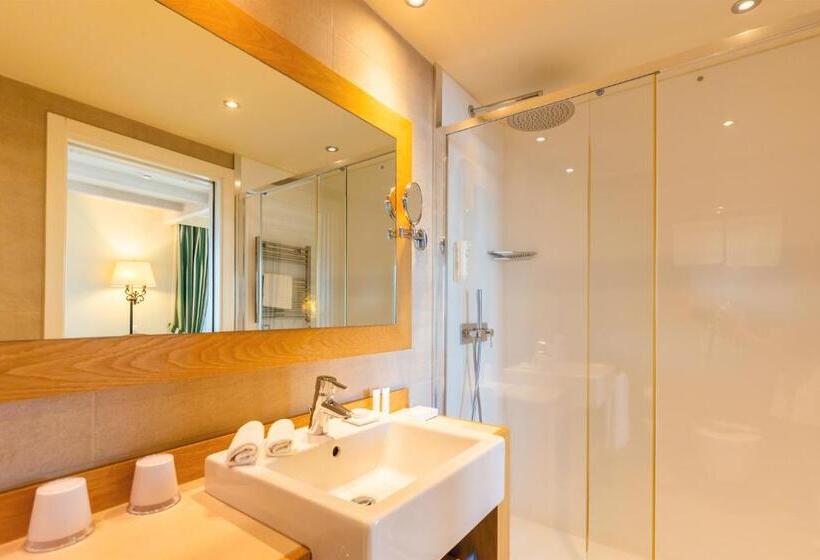 标准间带湖景, Kurhaus Cademario