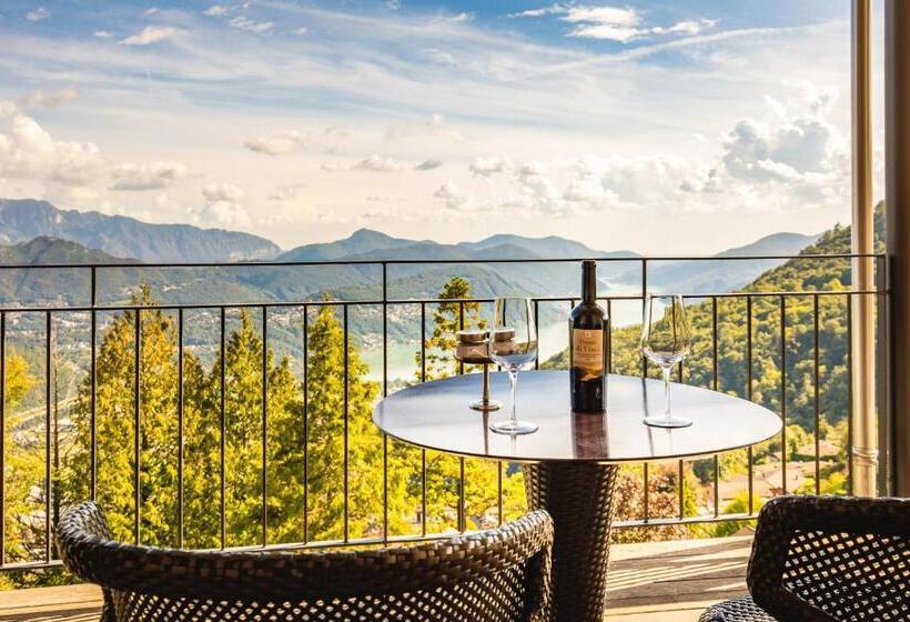 小型套房带阳台, Kurhaus Cademario