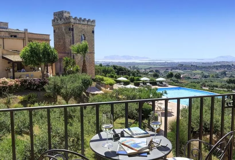 Deluxe-huone Merinäkymä Parveke, Baglio Oneto Dei Principi Di San Lorenzo  Luxury Wine Resort