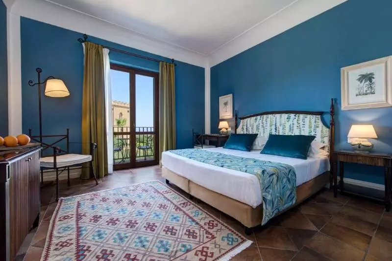 Deluxe-huone Merinäkymä Parveke, Baglio Oneto Dei Principi Di San Lorenzo  Luxury Wine Resort