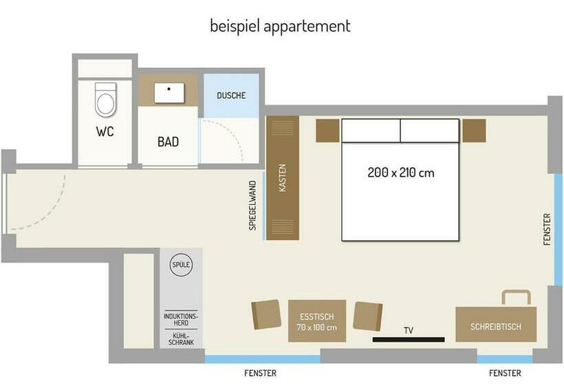 Апартаменты 1 Спальня, Best Western Hotel Spinnerei Linz