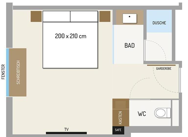 غرفة قياسية لذوى الاحتياجات الخاصة, Best Western Hotel Spinnerei Linz