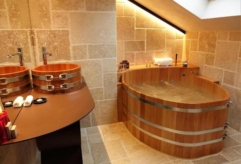 ハイドロマッサージバス付きスイート, Domaine Du Haut Jardin Hôtel & Chalets Spa Privé
