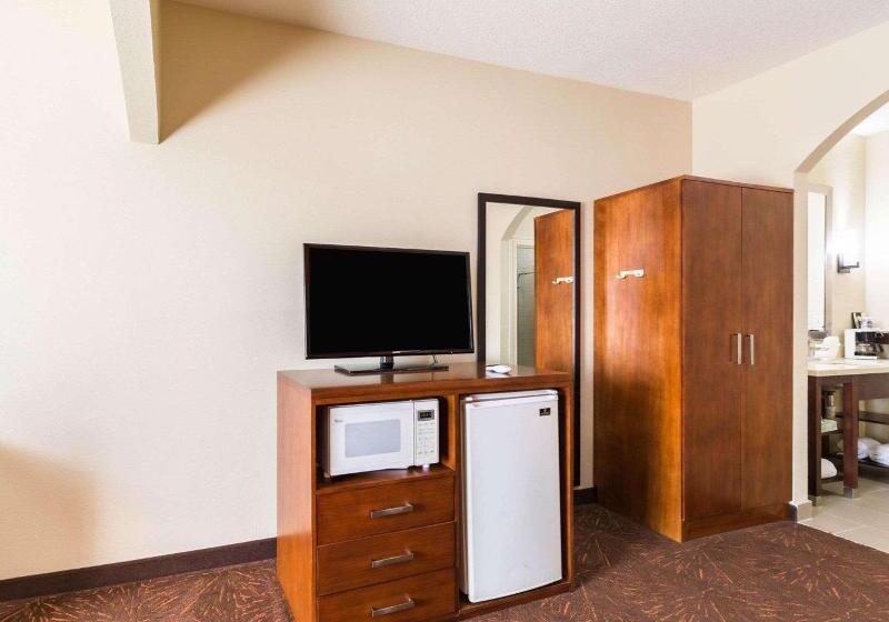 מיטת קינג בסוויטה, Econo Lodge Inn & Suites East Houston I10