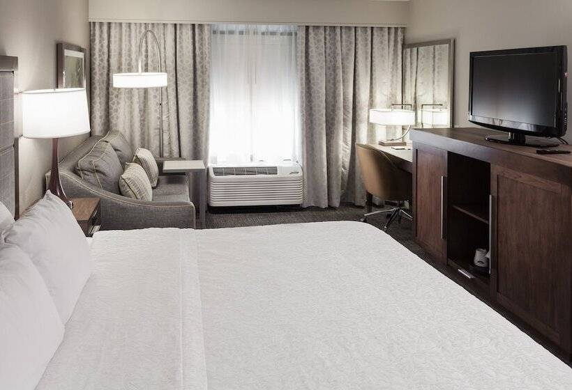 带大床的标准工作室, Hampton Inn & Suites Dallasdfw Airport Northgrapevine